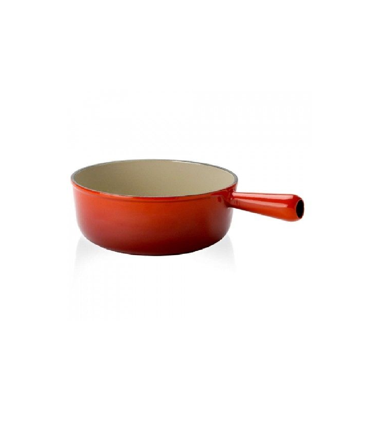 Quánh Gang Không Nắp Lecreuset Schwenkkasserolle 22cm Kirsche Màu Đỏ