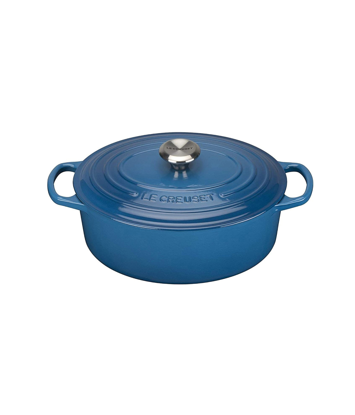 Nồi Gang Lecreuset Bräter Oval Evo 29cm Blau Marseille Màu Xanh Dương
