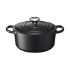 Nồi Gang Lecreuset Bräter Rund Evo 20cm Schwarz Matt