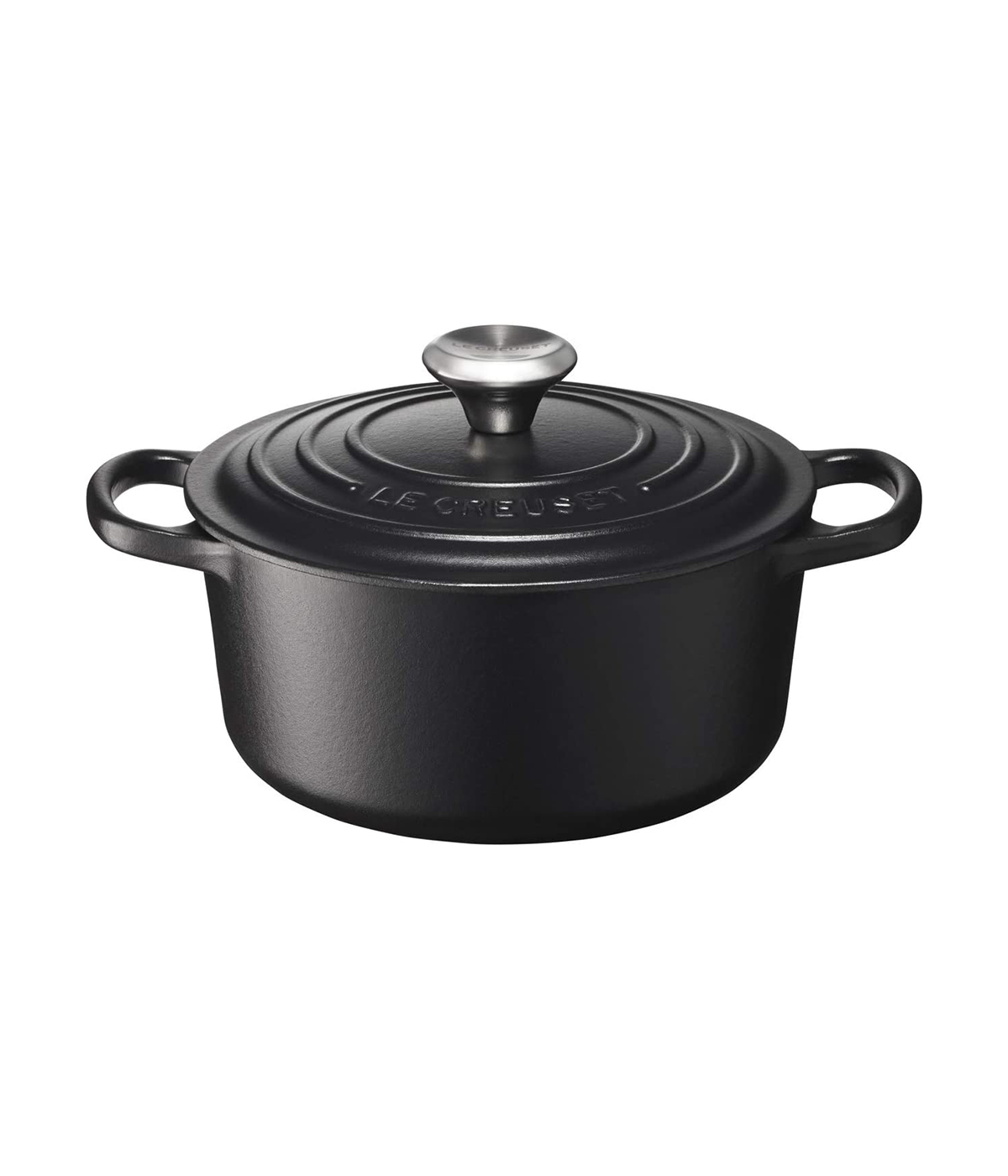 Nồi Gang Lecreuset Bräter Rund Evo 20cm Schwarz Matt