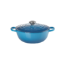 Nồi Gang Lecreuset La Marmite Sâu Lòng 26cm Blu Caribe Màu Xanh Ngọc Bích