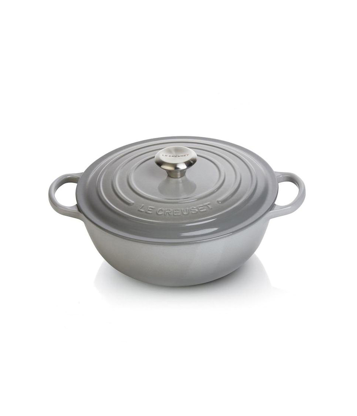 Nồi Gang Lecreuset La Marmite Schwarzes Interieur 26cm Mist Grey Sâu Lòng