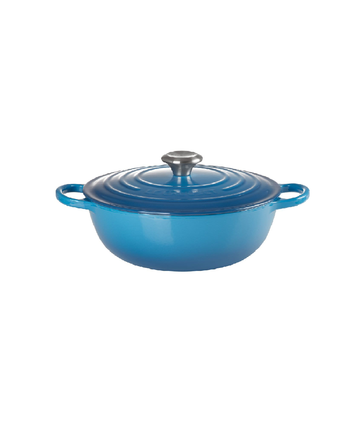 Nồi Lecreuset La Marmite Schwarzes Interieur 26cm Marseille Blau