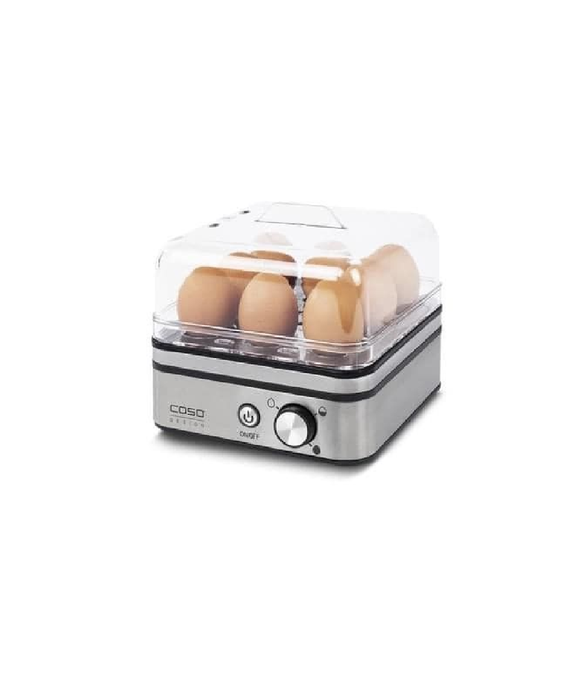 Máy luộc trứng CASO E9 Egg cooker luộc 8 quả trứng , 400W – màu bạc
