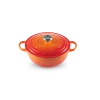 Nồi Sâu Lòng Lecreuset La Marmite Schwarzes Interieur 32cm Orange Màu Cam