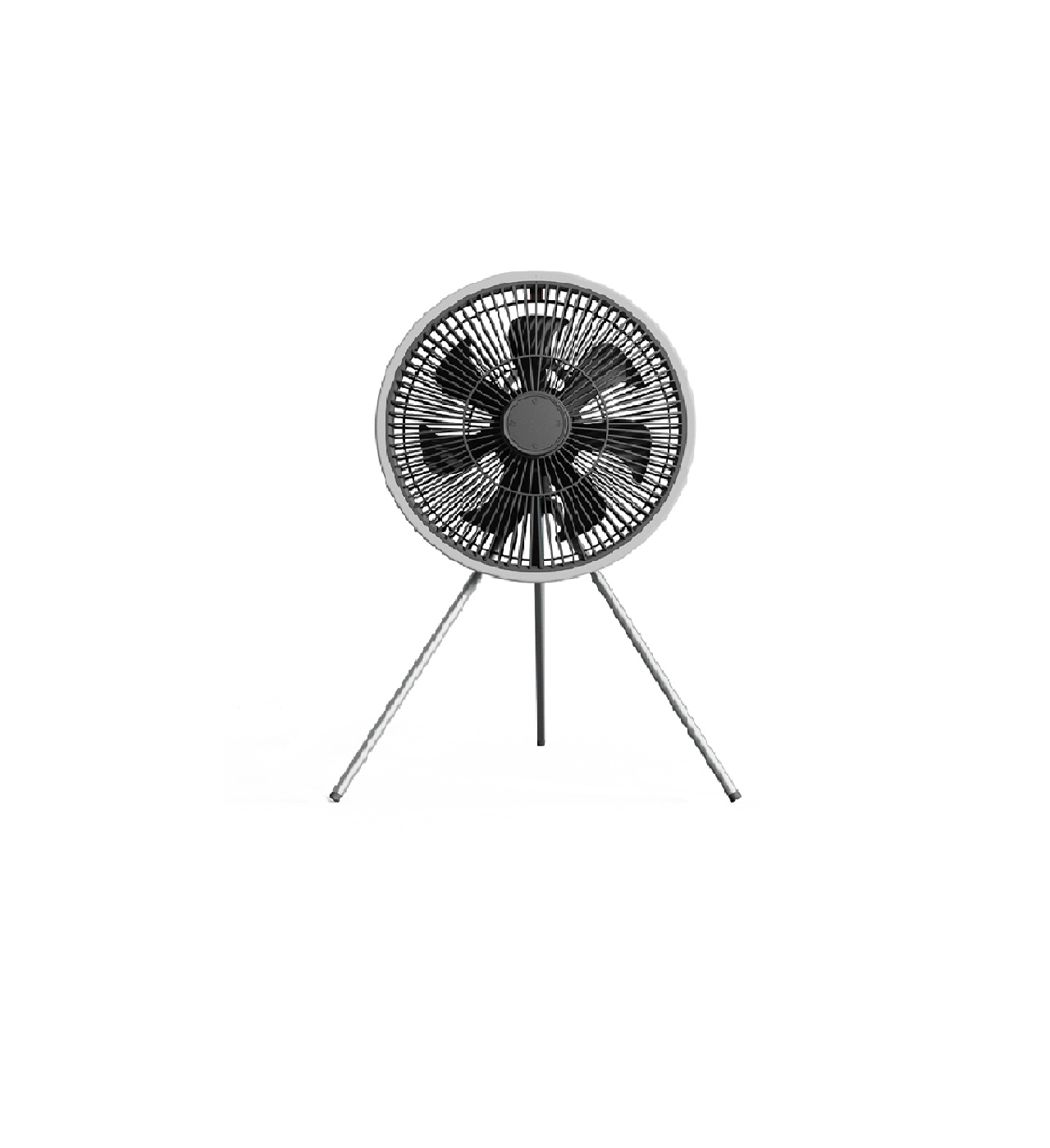 Quạt tích điện không dây kèm đèn LED Mooas 28cm
