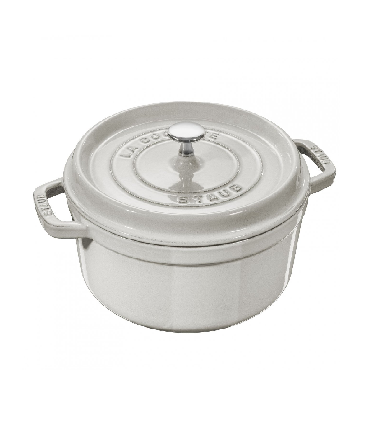 Nồi Tròn Staub Cocotte WHT 28cm Màu Trắng Sữa