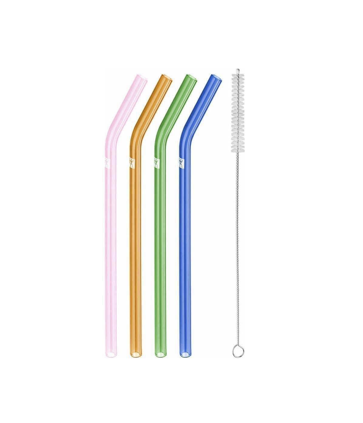 Bộ 4 ống hút thủy tinh màu sắc kèm chổi Zwilling