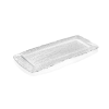 Đĩa chữ nhật pha lê IVV All in One trắng 45x22cm