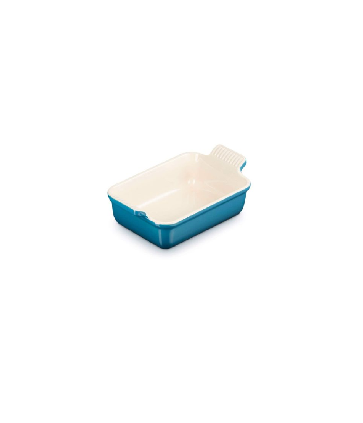 Khay Nướng Bỏ Lò Có Tay Cầm Lecreuset Rechteckige Auflaufform Trad Deep Teal Màu Xanh Cổ Vịt