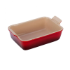 Khay Nướng Bỏ Lò Có Tay Cầm Lecreuset Rechteckige Auflaufform Trad Kirsch Màu Đỏ