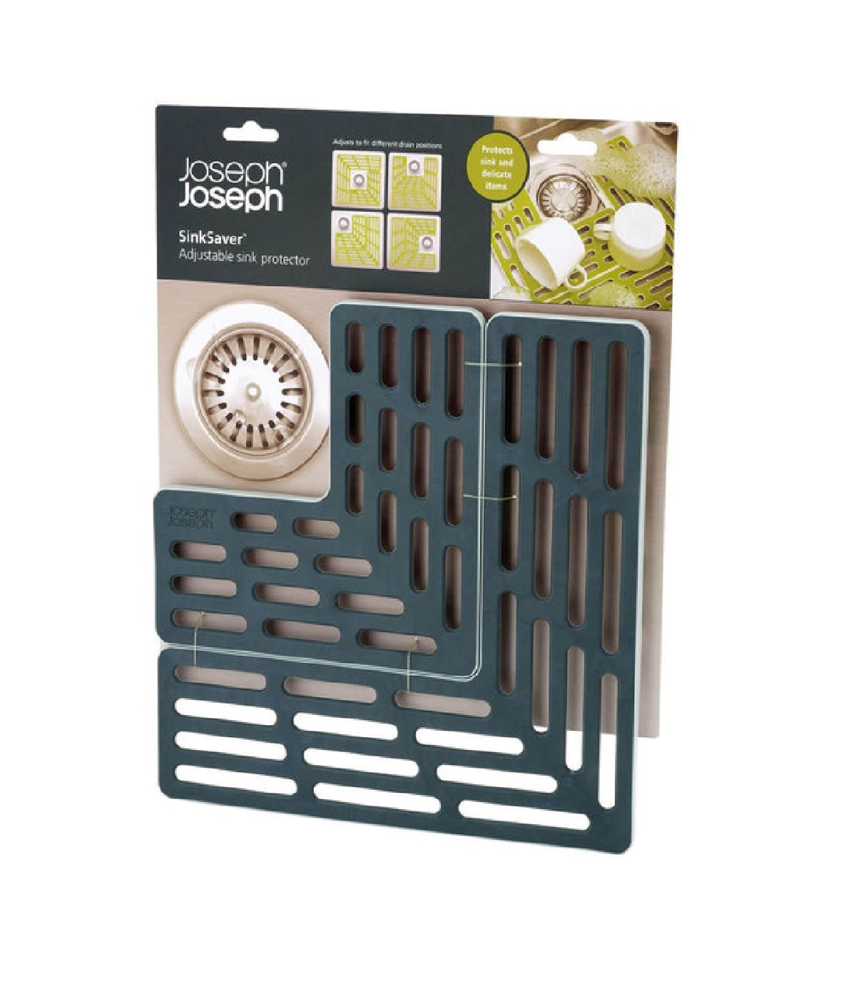 Set 2 tấm lót bồn rửa bảo vệ ly thủy tinh Joseph Joseph Saver (Grey)
