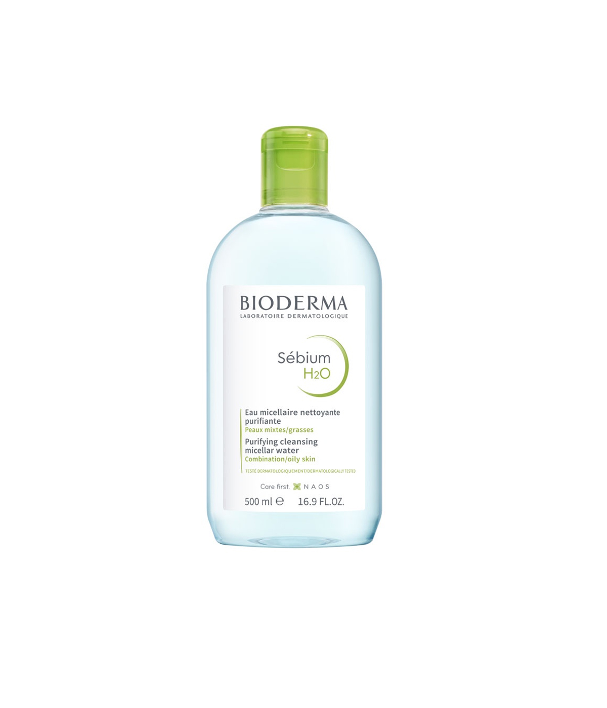 Nước tẩy trang Bioderma Sébium H2O - 500ml (màu xanh)