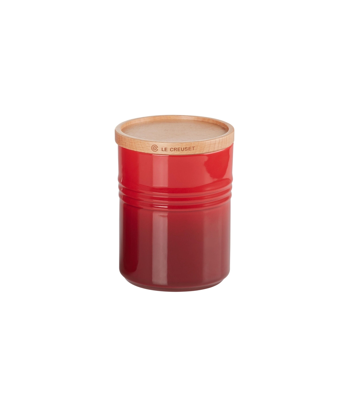 Hũ đựng nắp gỗ LeCreuset Vorratsdose m Holzdeckel 10cm Kirsche- màu đỏ