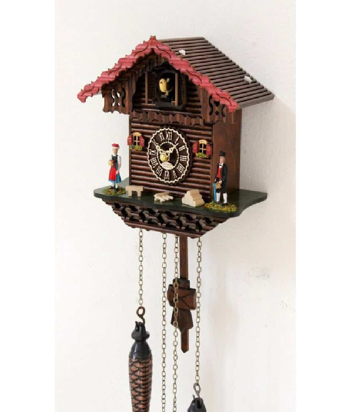 Đồng Hồ Cuckoo Clockvilla Hettich Uhren HE20 Cặp Đôi Rừng Đen