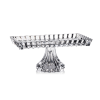 Chân bồng pha lê chữ nhật Rogaska Crown Jewel Platter 35x19cm