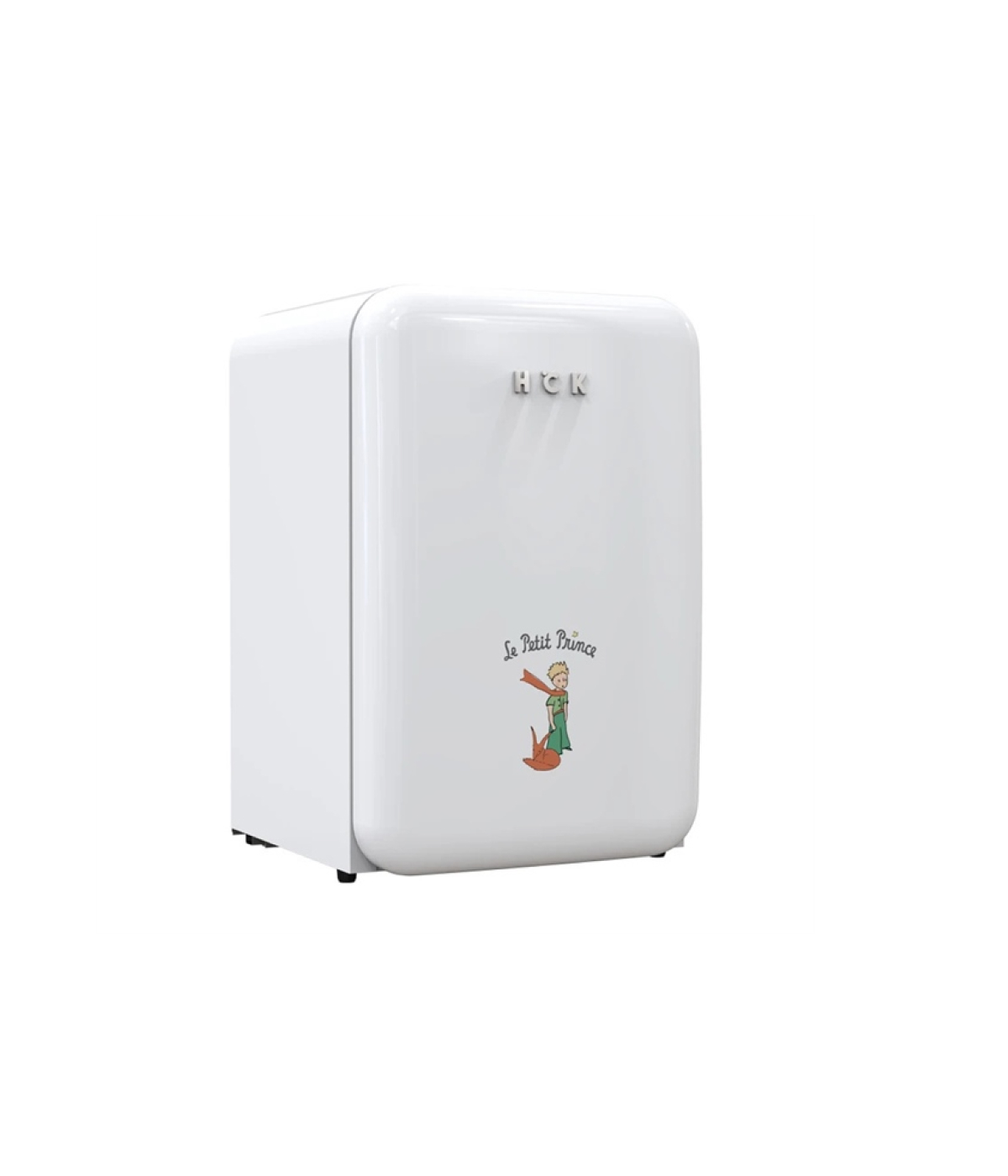 Tủ lạnh mini retro HCK màu trắng dung tích 107L có ngăn đông