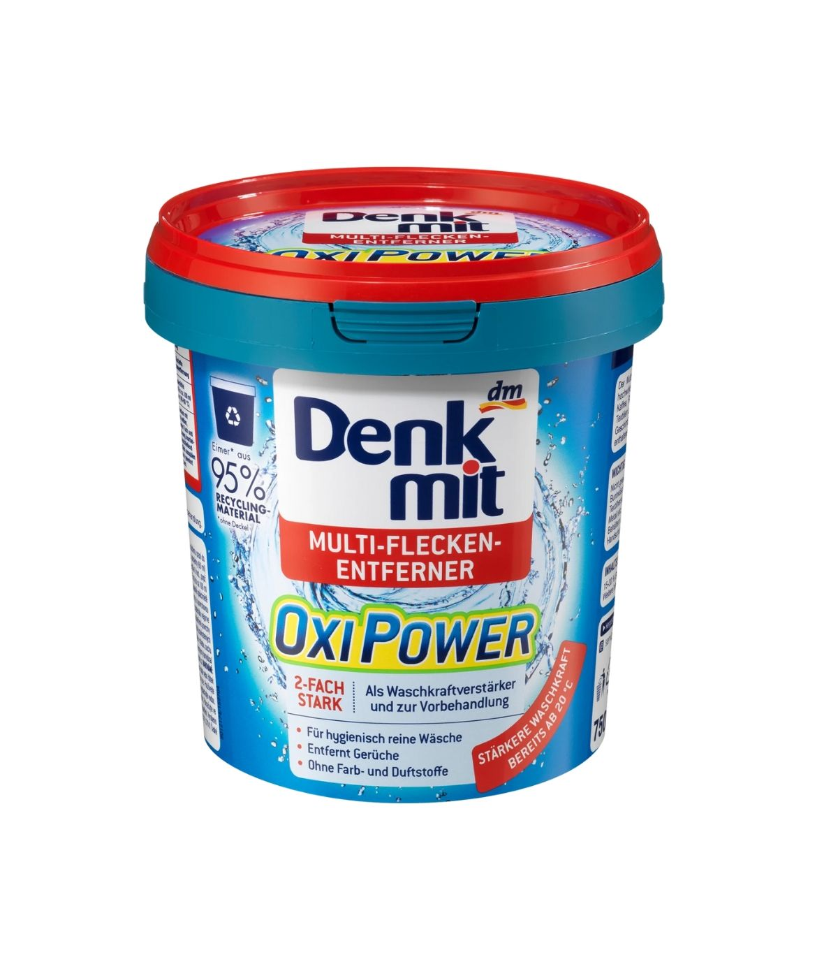 Bột tẩy vết bẩn dành cho quần áo màu Denkmit Oxi Power 750g