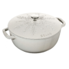 Cặp đôi Staub hoa tuyết 24cm-16cm