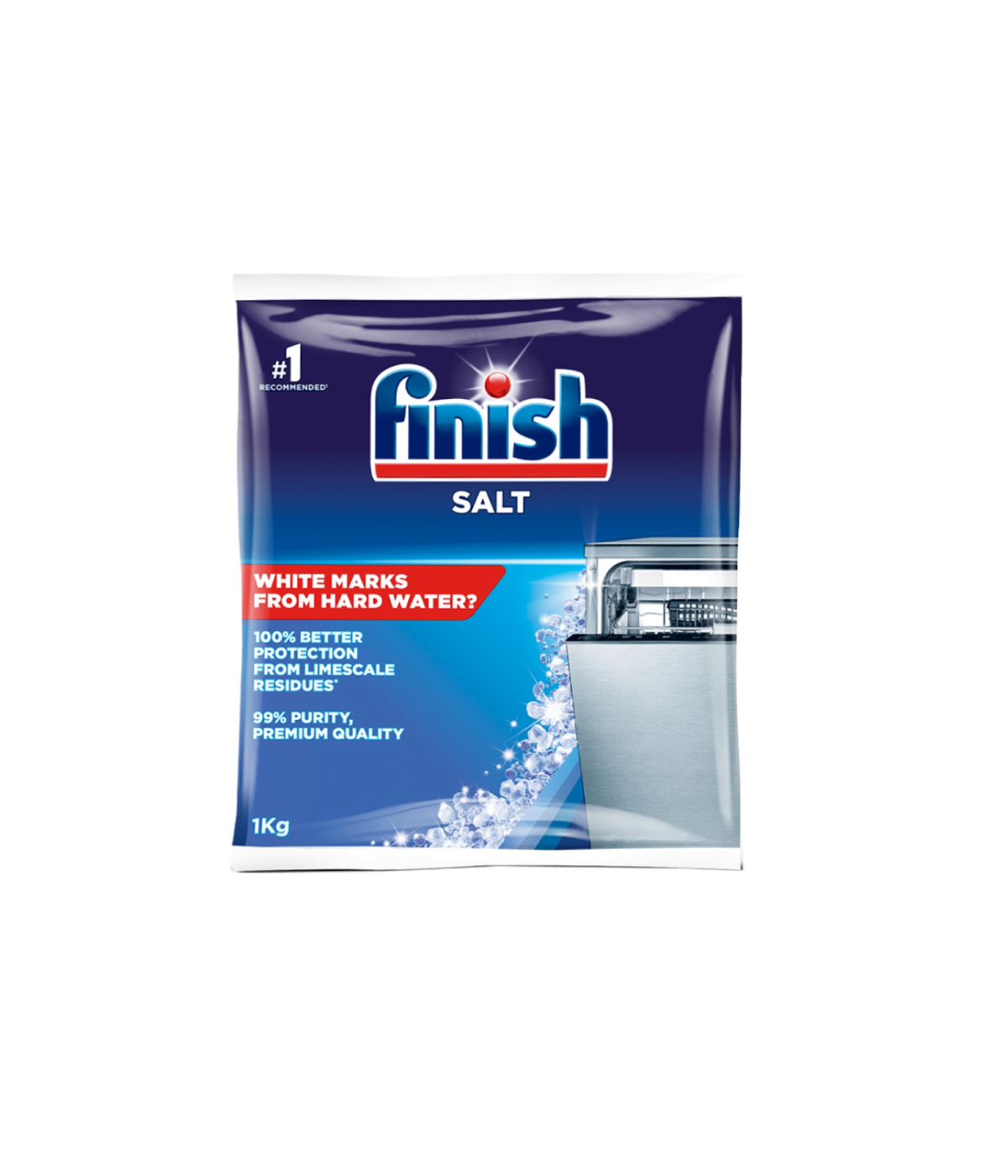 Muối rửa bát Finish Dishwasher Salt 1KG ( Thùng 8 túi )