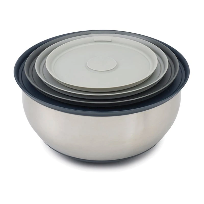Set 4 âu inox Joseph Joseph 95025 Nest™ Prep&Store 100 - 4-teiliges Edelstahlschüssel-Set mit Deckel VE 2 (kèm nắp)
