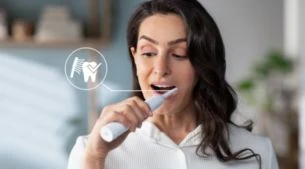 Cảm biến lực ấn tích hợp bảo vệ răng và nướu của bạn