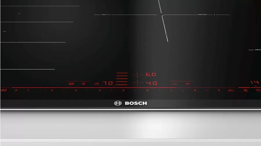 Bếp từ đa điểm kết hợp 2 bếp Bosch PXE875DC1E-Serie 8-80cm 21 Trang bị bảng điều khiển cảm ứng Direct Select Premium