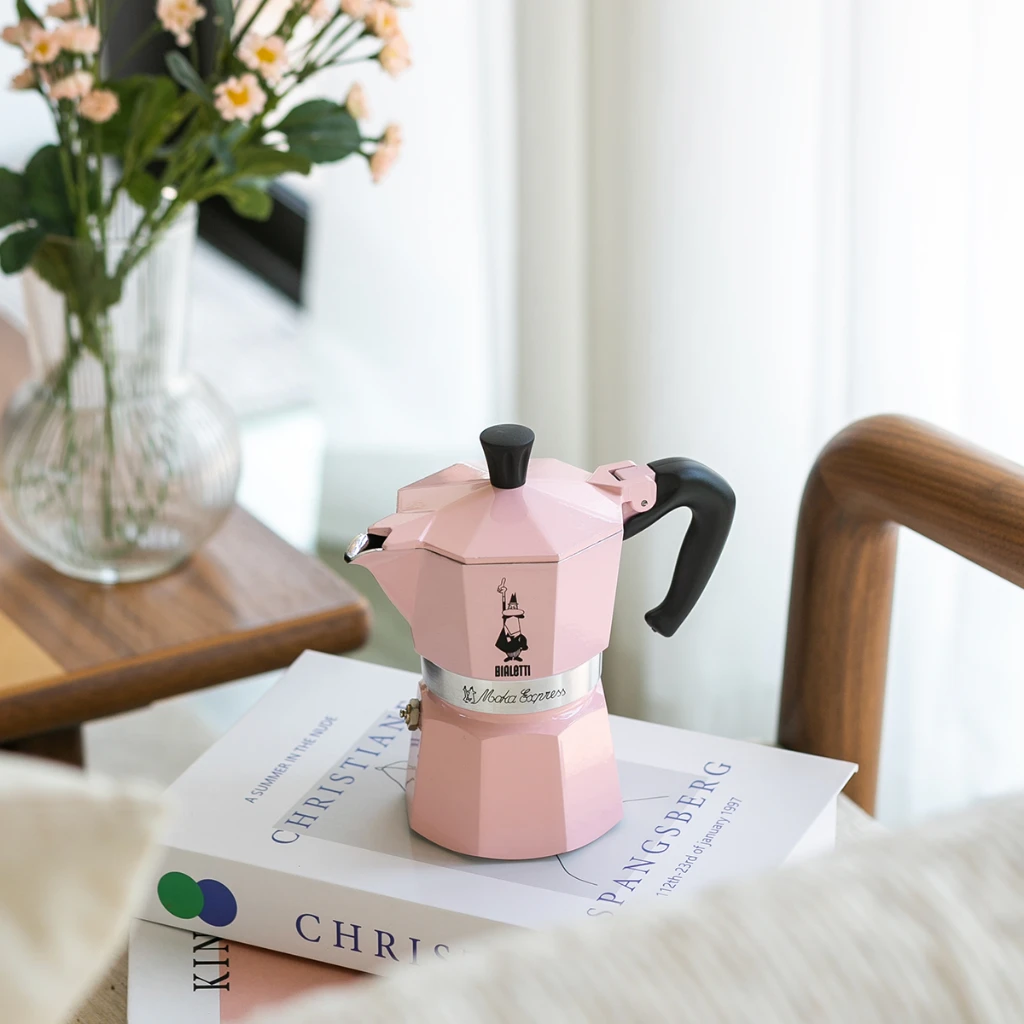 Bialetti หม้อต้มกาแฟ Moka Pot รุ่น Moka Express ขนาด 3 ถ้วย - Pink /BL-0009214 | Shopee Thailand
