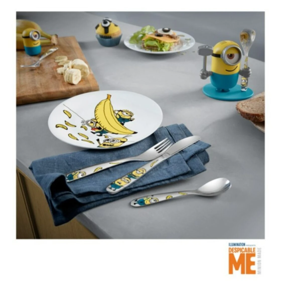 BỘ DAO THÌA DĨA TRẺ EM WMF MINIONS 4 MÓN - 1286076040 – BOSCH-KITCHEN