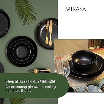 Bộ đồ ăn 12 món Mikasa Jardin Midnight