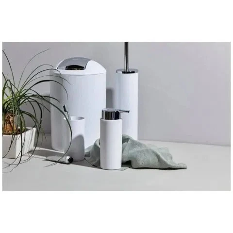 Bộ dụng cụ phòng tắm 4 chi tiết Wenko (thùng tác, đựng bàn chải, cọ toilet, bơm xà phòng) | Phương mart