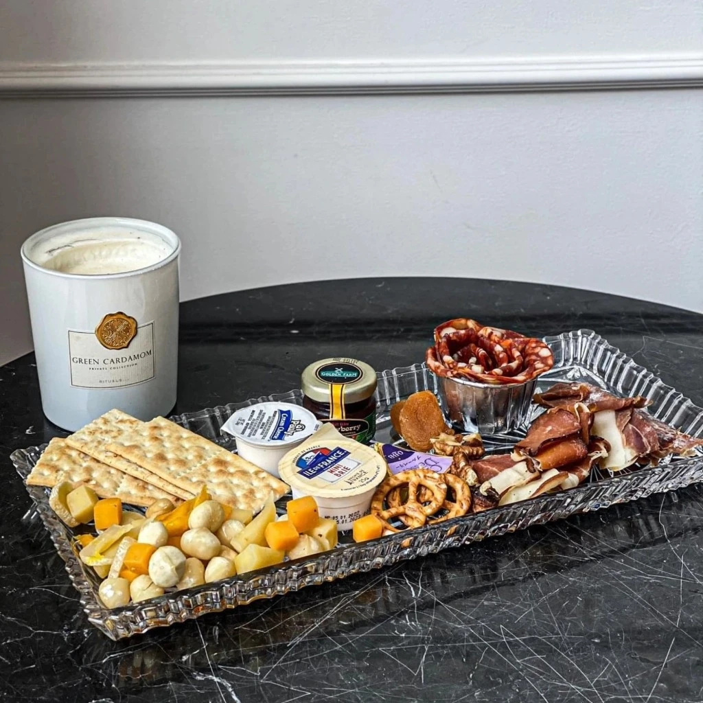 Đĩa pha lê mài Bohemia chữ nhật 40cm Shop Hàng Đức