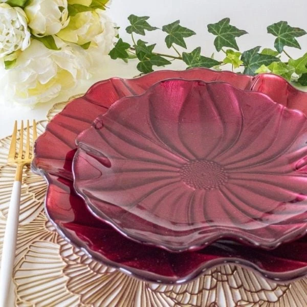 Đĩa IVV magnolia 37cm pha lê cao cấp