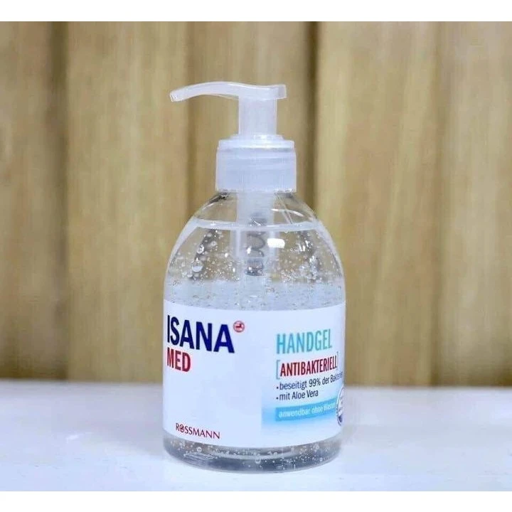 [Hàng Đức] Gel rửa tay khô Isana Med 300ml, date 6/2022, diệt khuẩn, diệt virus, không gây khô da