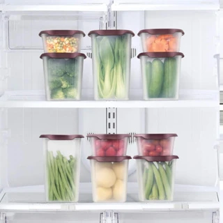 Giảm giá Bộ 5 hộp trữ mát/ trữ khô One Touch Fresh Tupperware chính hãng - Nắp siêu kín đóng mở 1 chạm dễ dàng, an toàn sức khỏe - Mua Thông Minh