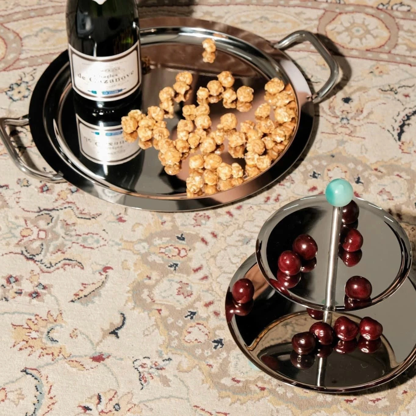 Khay inox tròn Sambonet cao cấp 1