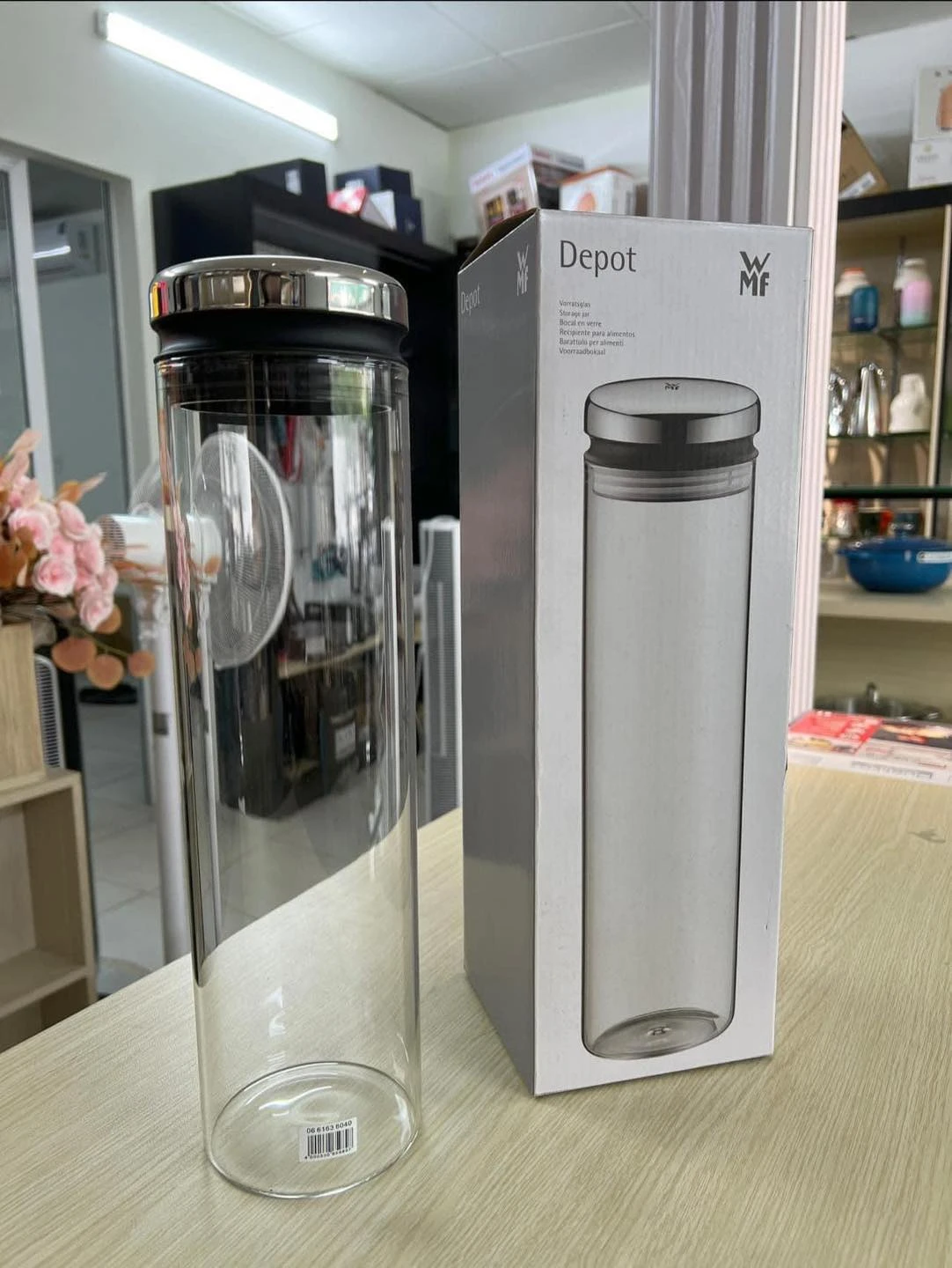 Lọ thuỷ tinh đựng đồ khô WMF Depot Vorratsglas 2l – nắp thép không gỉ