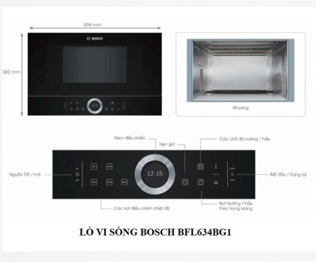 Lò vi sóng Bosch BFL634GB1B