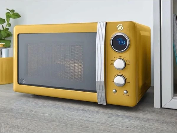 Lò vi sóng Swan SM22030YELNEU Cung cấp nhiệt có kiểm soát, thích hợp để nấu nhiều loại thực phẩm.