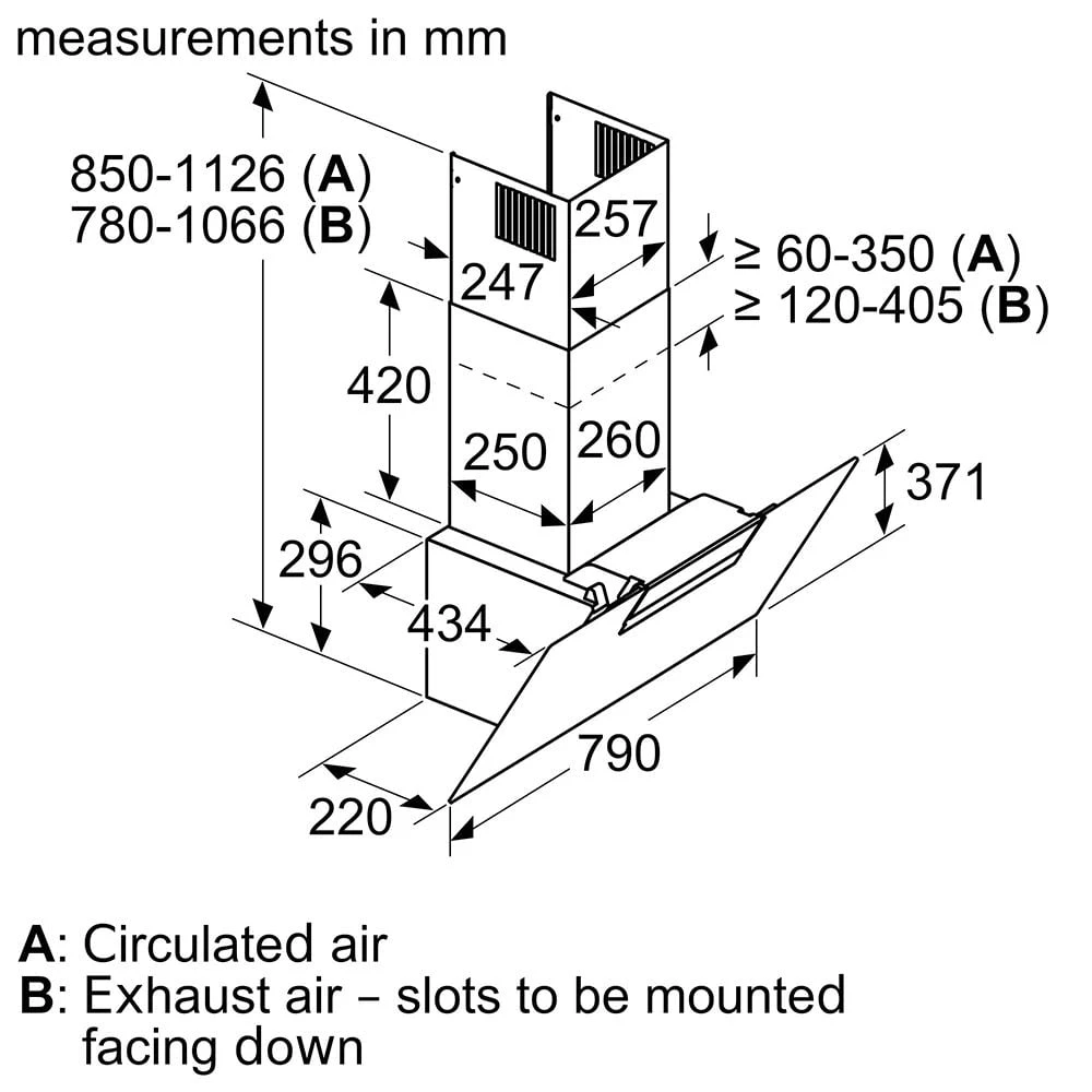 Thông số kỹ thuật MÁY HÚT MÙI BOSCH DWK87EM60B
