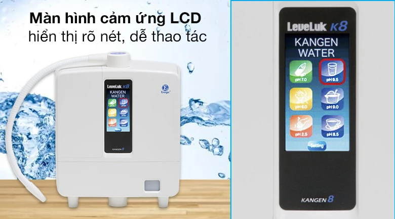 Điều khiển - Máy lọc nước ion kiềm Kangen LeveLuk K8 8 tấm điện cực Điều khiển - Máy lọc nước ion kiềm Kangen LeveLuk K8 8 tấm điện cực