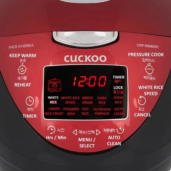 Nồi cơm áp suất điện tử Cuckoo CRP N0680SR 1.08L