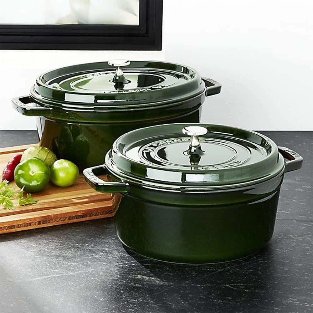 Nồi Gang Staub Round Cocotte Basil 24cm 40509-356-0 10 Nồi Gang Staub Round Cocotte Basil 24cm 40509-356-0