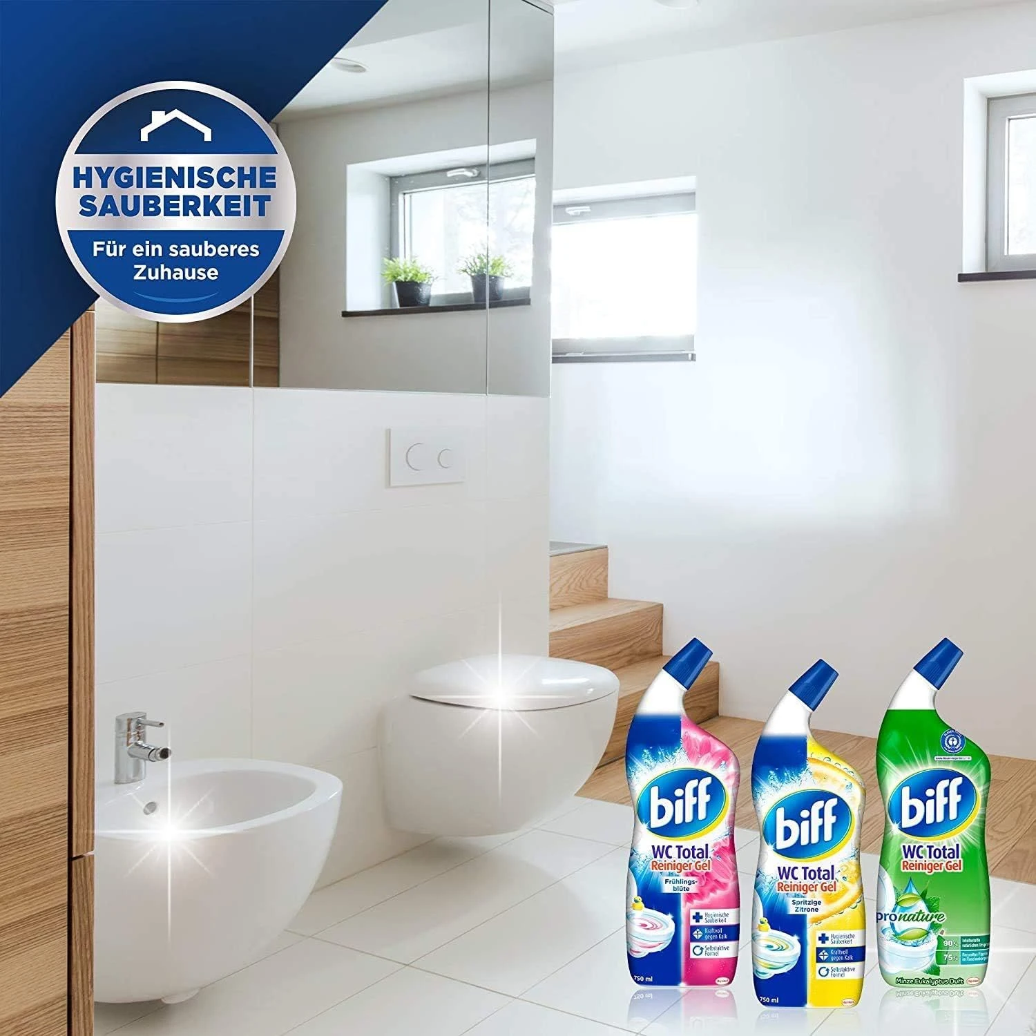 Dung dịch tẩy rửa vệ sinh bồn cầu đa năng Biff WC Total - Chai 750ml – APC Trading