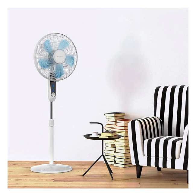 Quạt cây Brandson Standventilator màu xanh trắng