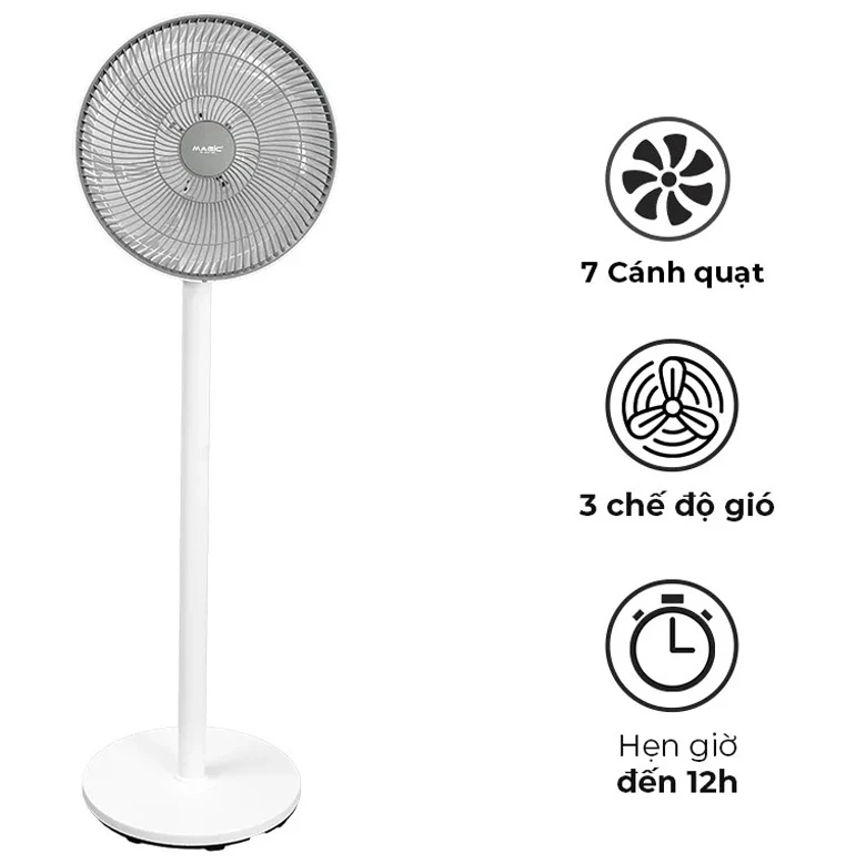 Quạt cây mini MAGIC A-252 màu trắng