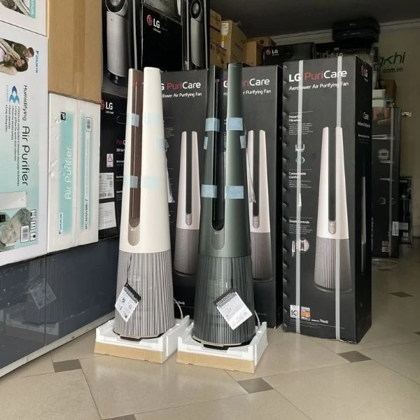 Quạt tháp lọc không khí LG PuriCare Aero FS15GPCJ0 phòng 30m kèm sưởi