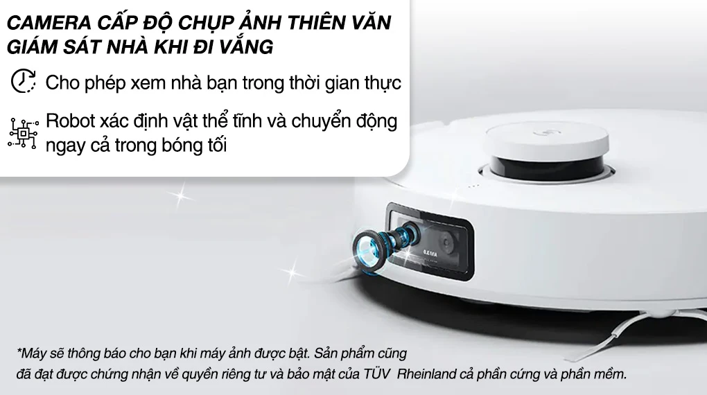 Robot hút bụi lau nhà Ecovacs Deebot T10 Turbo - Trang bị camera Robot hút bụi lau nhà Ecovacs Deebot T10 Turbo - Trang bị camera
