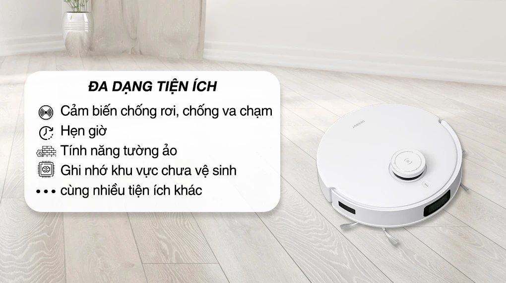 Tiện ích Tiện ích Robot hút bụi lau nhà Ecovacs Deebot T10 Turbo