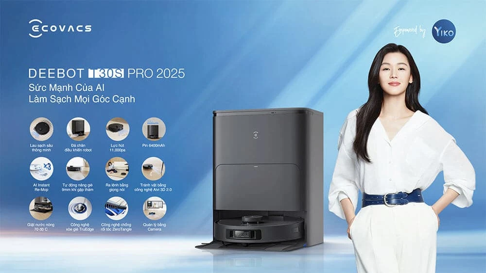 Ecovacs Deebot T30S Pro 2025 CHÍNH HÃNG, GIÁ TỐT NHẤT